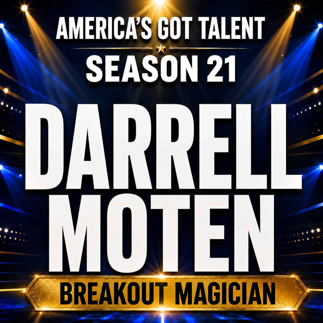Darrell Moten AGT Season 21 Darrell Moten performs his layered magic routine on America's Got Talent Season 21.